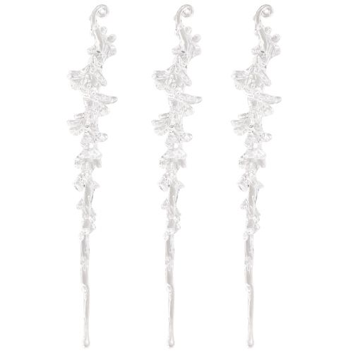 Product Winter decoration icicle decoration hanger clear 25cm 3pcs