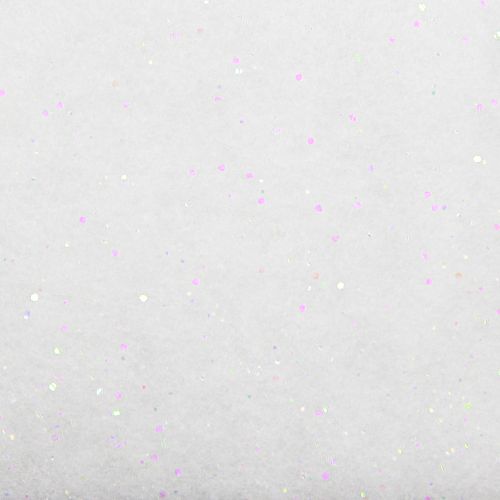 Product Icicle Garland Snow Fleece with Glitter Border 13×180cm 6pcs