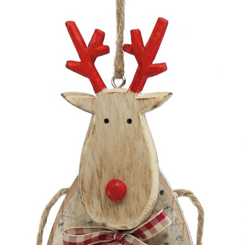 Product Christmas Tree Decorations Elk / Heart Birch 23cm 2pcs