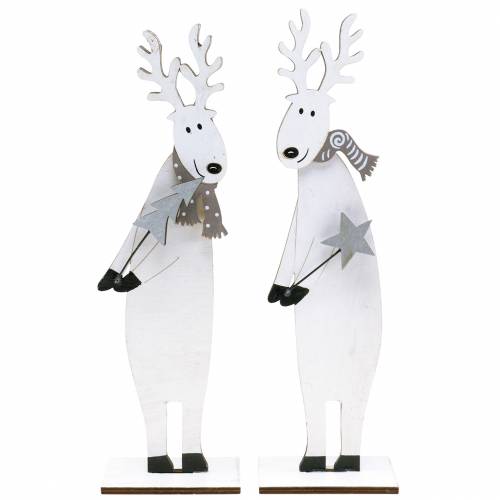 Floristik24 Christmas Decoration Elk 27,5cm 2pcs