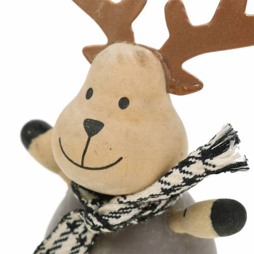Floristik24 Christmas decoration edge sitter moose 13cm 4pcs