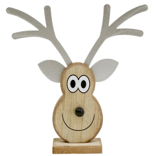 Product Moose head standing to stand 18cm x 16cm 3pcs