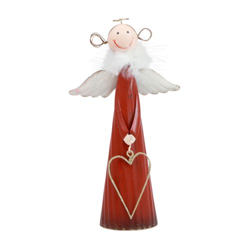 Floristik24 Angel decorative metal table decoration Christmas figure red 10.5×4.5×20cm