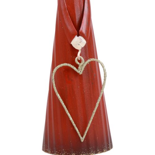 Product Angel decorative metal table decoration Christmas figure red 10.5×4.5×20cm
