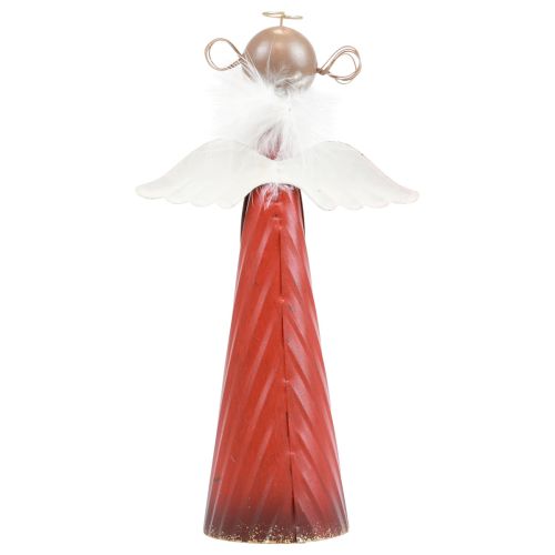 Product Angel decorative metal table decoration Christmas figure red 10.5×4.5×20cm