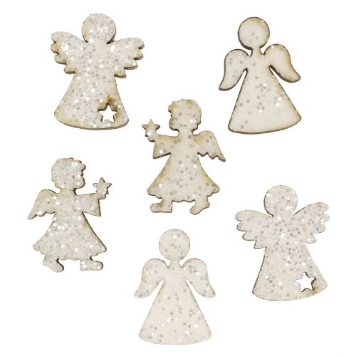 Floristik24 Scattered angel with glitter 2cm 144p