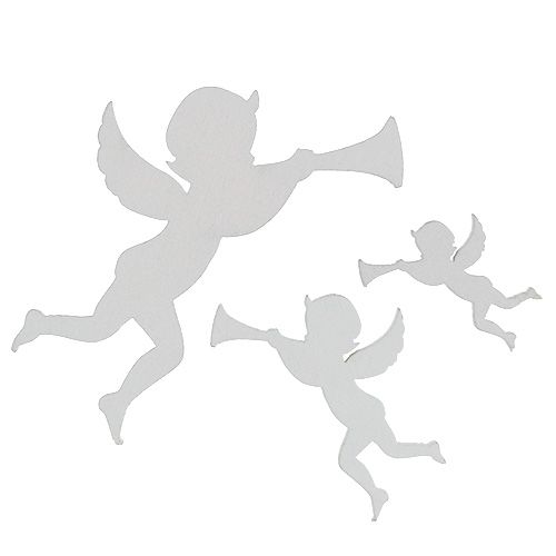 Floristik24 Angel Mix White 3,5cm - 8,5cm 54pcs