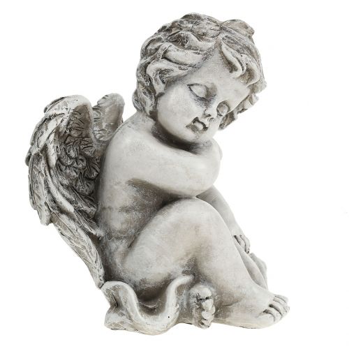 Product Memorial figure sleeping angel gray 16cm 2pcs