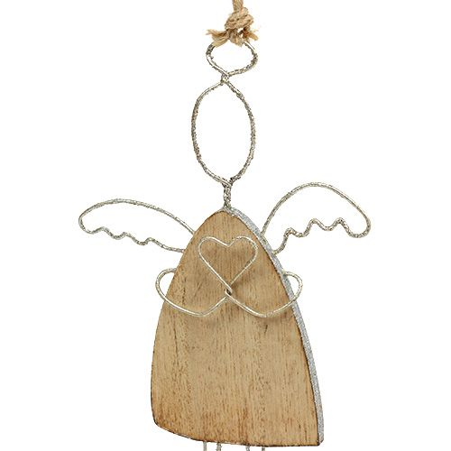 Floristik24 Angel for hanging silver 16cm - 18cm 3pcs