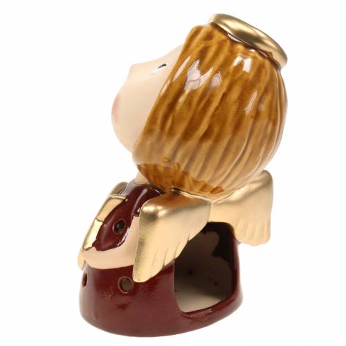 Floristik24 Windlight Angel with star Ceramic H17cm