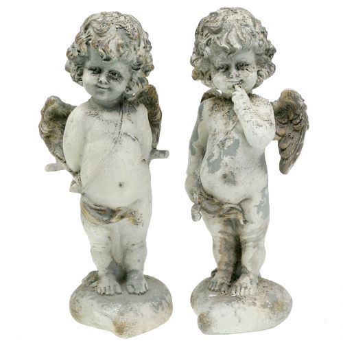 Floristik24 Deco angel cupid with heart 25cm 2pcs