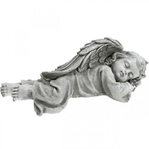 Floristik24 Angel for the grave figure lying head right 30×13×13cm