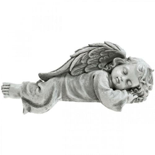 Floristik24 Angel for the grave figure lying head right 30×13×13cm