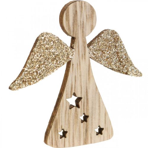 Floristik24 Scatter decoration angel wood table decoration Christmas 5cm 48 pcs