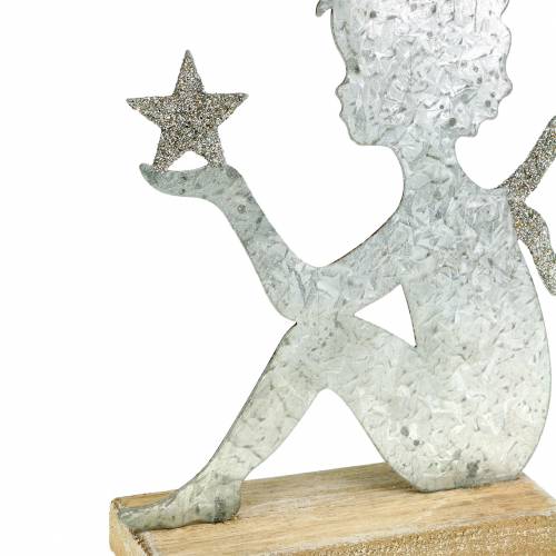 Product Angel silver glitter 18cm x 17.5cm