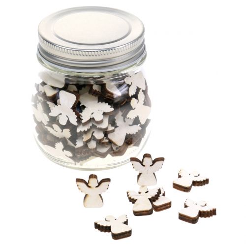 Floristik24 Angel for scattering in a glass nature 2cm 100p