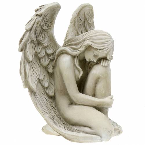 Floristik24 Deco angel grave decoration 16.5cm × 12cm H19cm