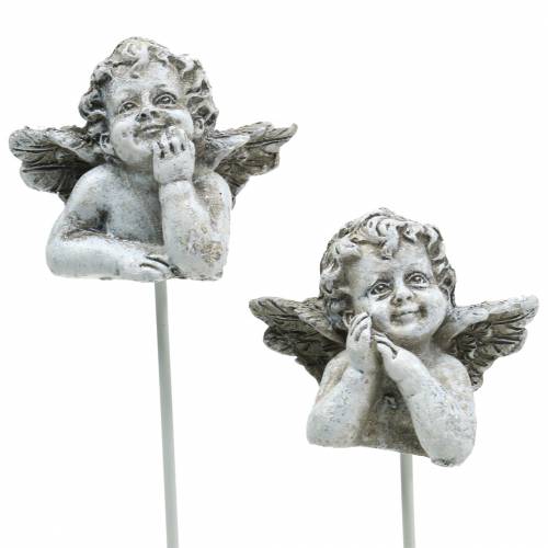 Floristik24 Grave jewelry decorative plug angel 3.5cm 8pcs