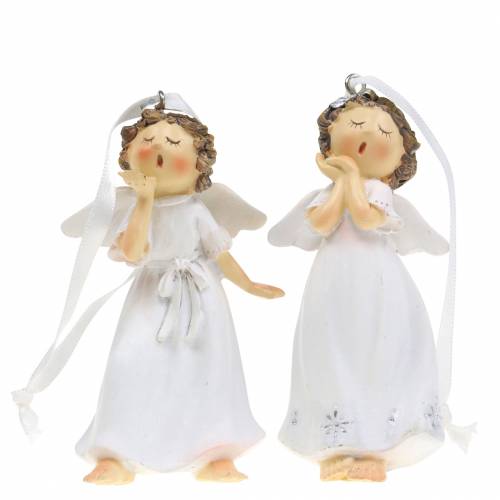 Floristik24 Christmas Tree Decoration Angel 9cm 2St