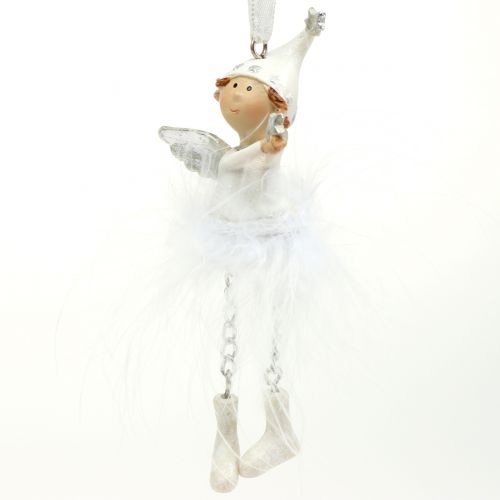 Floristik24 Angel for hanging white 11cm 4pcs
