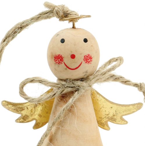 Product Angel for hanging nature, gold 8cm 4pcs