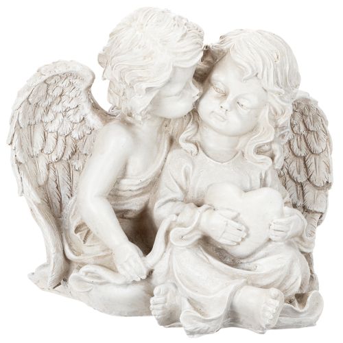 ProductName  
Angel Sculpture – Child Angel Pair with Heart, 24cm  

ProductDescription  
<h2>Decorative Angel Sculpture for the Home</h2>  
<p>This beautifully crafted decorative angel sculpture features two children as serene angel figures, one lovingly