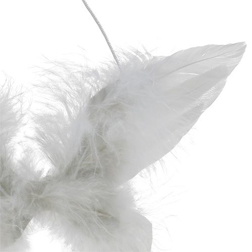 Product Angel wing for hanging white 16cm 4pcs
