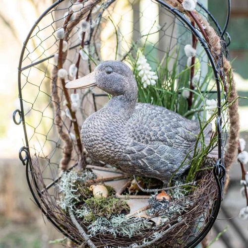 Floristik24 Duck garden figure decorative figure Duck figure for standing H18cm