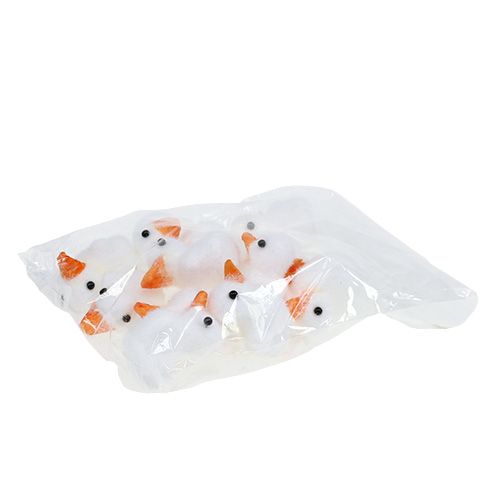 Floristik24 Duck mini flocked 4cm white 12pcs