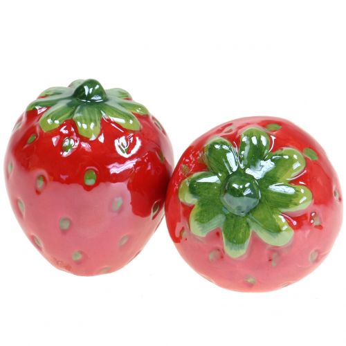 Floristik24 Strawberry ceramic Ø5cm H6cm 3pcs