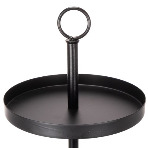 Three-Tier Metal Stand for Table Decoration, Black, 61cm | Floristik24.co.uk