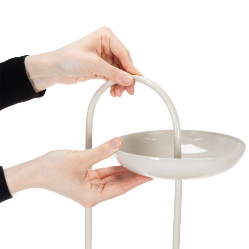 Product Three-tiered table decoration, ideal for living rooms, occasions, weddings, 55cm