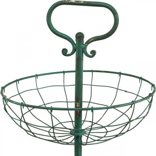 Product Cake Stand Metal XXL, Cake Stand Vintage Green H115cm Ø35/30/25.5cm
