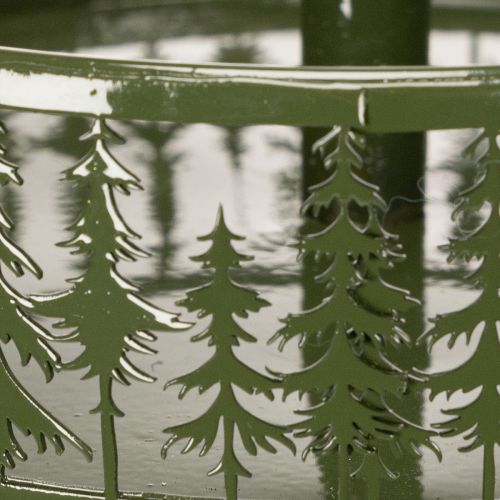 Green Metal Three-Tier Stand