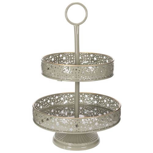 Two-Tier Metal Stand with Star