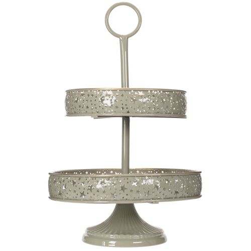 Two-Tier Metal Stand with Star