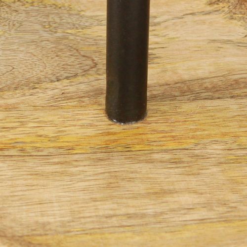 Product Etagere single-tier metal wooden plate natural black 24cm
