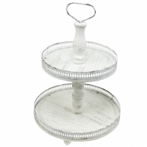 Floristik24 Cake Stand White Antique H48cm