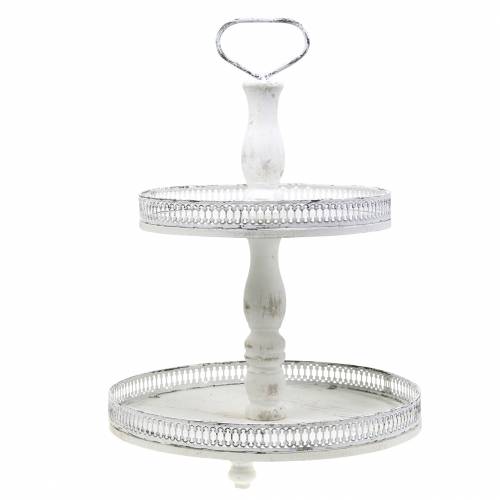 Floristik24 Cake Stand White Antique H48cm