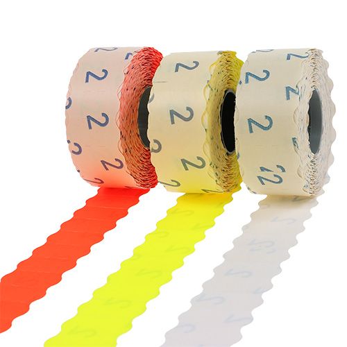 Labels 26x12mm different colors 3 rolls