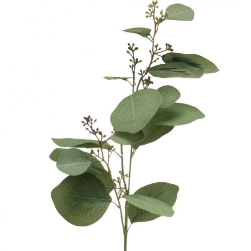 Artificial deco branch eucalyptus with buds artificial plant 60cm