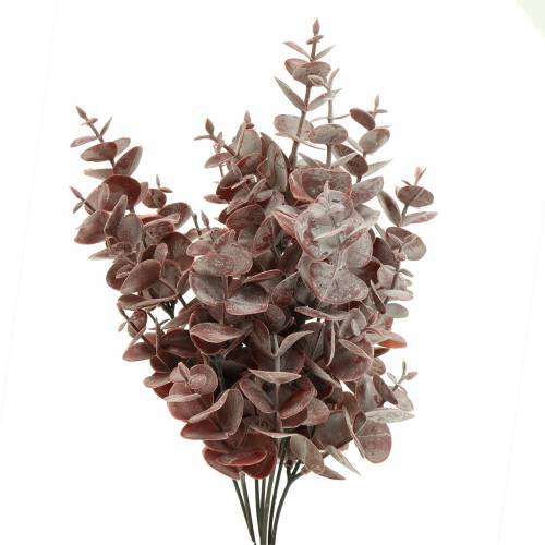 Floristik24 Eucalyptus artificial Burgundy 32cm Artificial plant like real!