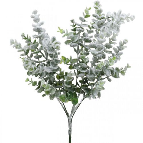 Floristik24 Artificial eucalyptus branch snowed deco branch eucalyptus Christmas 48cm