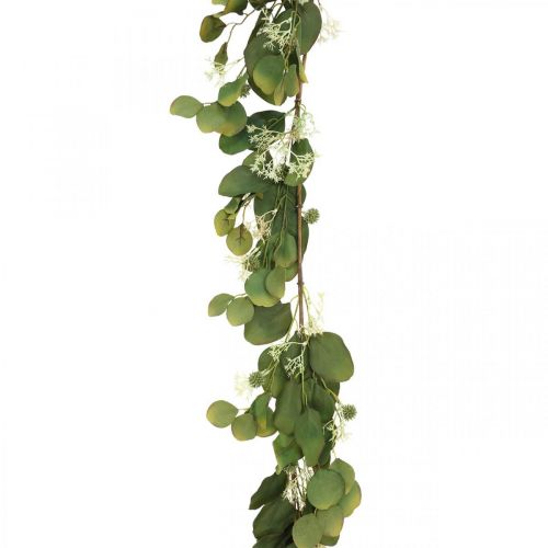 Floristik24 Artificial eucalyptus garland with thistles autumn decoration 150cm