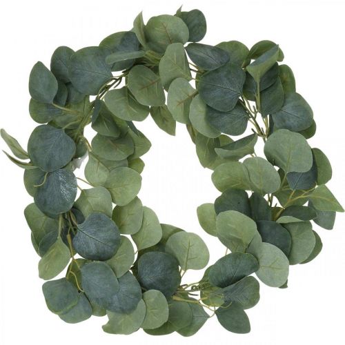 Floristik24 Door wreath eucalyptus artificial eucalyptus wreath Ø38cm