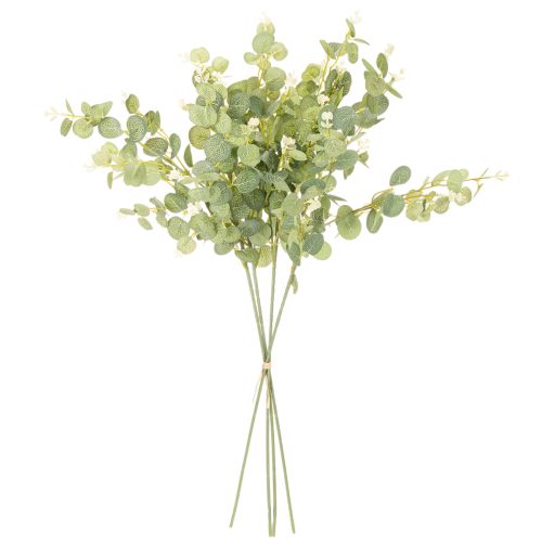 Artificial Eucalyptus Branch with Round Leaves 75cm Set of 4 | Floristik24.co.uk