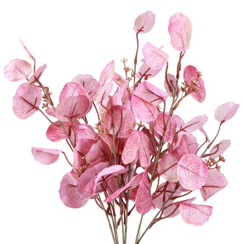 Product Eucalyptus branch Glitter Eucalyptus artificial pink 65cm 3pcs