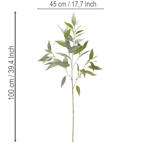 Artificial Eucalyptus Stem Green 100cm Indoor Decoration | Floristik24.co.uk