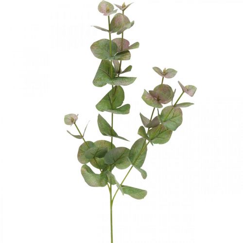 Product Artificial eucalyptus branch deco green plant green, pink 75cm