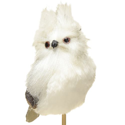 Product Owl on the rod white 9cm L48cm
